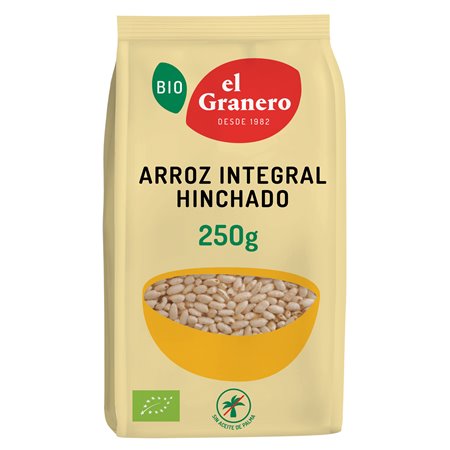 ARROZ INTEGRAL HINCHADO BIO 250 GR EL GRANERO INTEGRAL