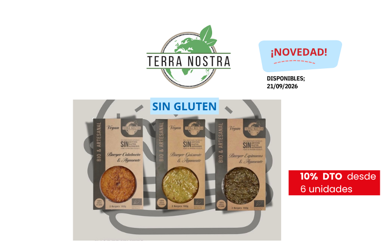Terra Nostra —
    Novedad, 10% dto desde 6 unidades, sin gluten