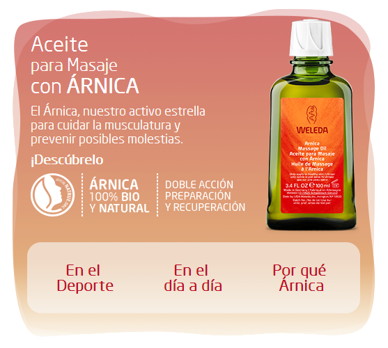 Aceite para masaje de Árnica de Weleda